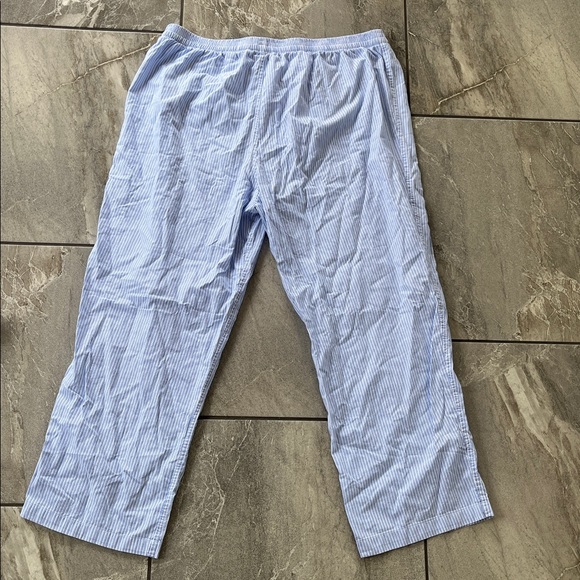 💙 Brooks Brothers Striped Cotton Pajama Lounge Pants Size XL Blue Bundle 2 part - Picture 6 of 7